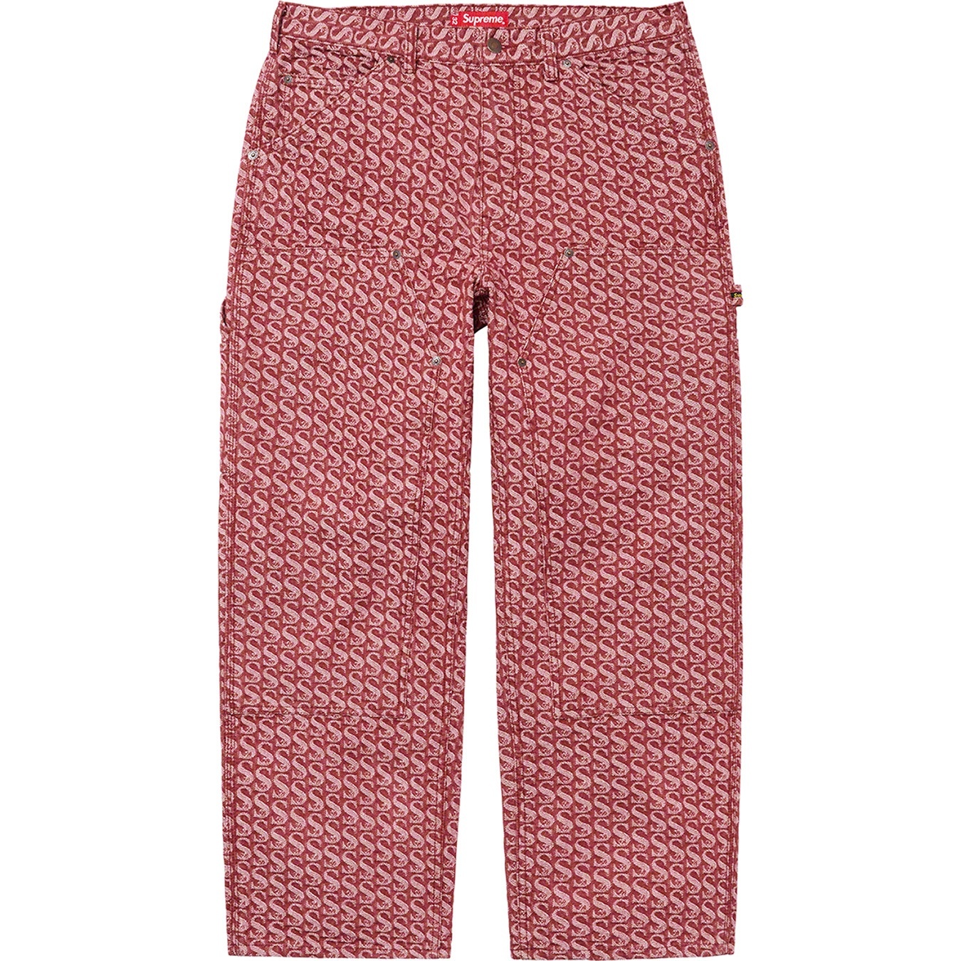 Monogram Double Knee Denim Painter Pant view 8